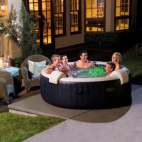 Spa gonflable INTEX Blue Navy 4 places avec couverture thermique – Offre limitée – Image 3