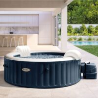 Spa gonflable INTEX Blue Navy 6 places avec couverture thermique – Offre exceptionnelle – Image 4