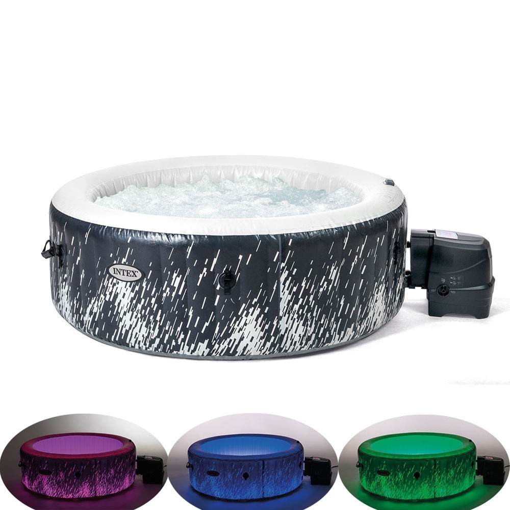 28494ex-spa-gonflable-galaxie-4-places-3.jpg Spa gonflable INTEX Galaxie 4 places avec couverture thermique incluse – Image 3