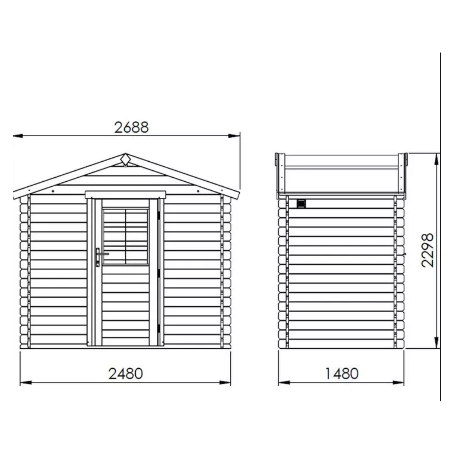 imgi_32_2-172.png Chalet de jardin en bois traité 4,2 m² – Abri premium à prix direct fabricant – Image 3