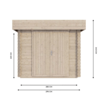 Abri de jardin bois ROVETO 4,7 m² – Compact et premium à petit prix – Image 5