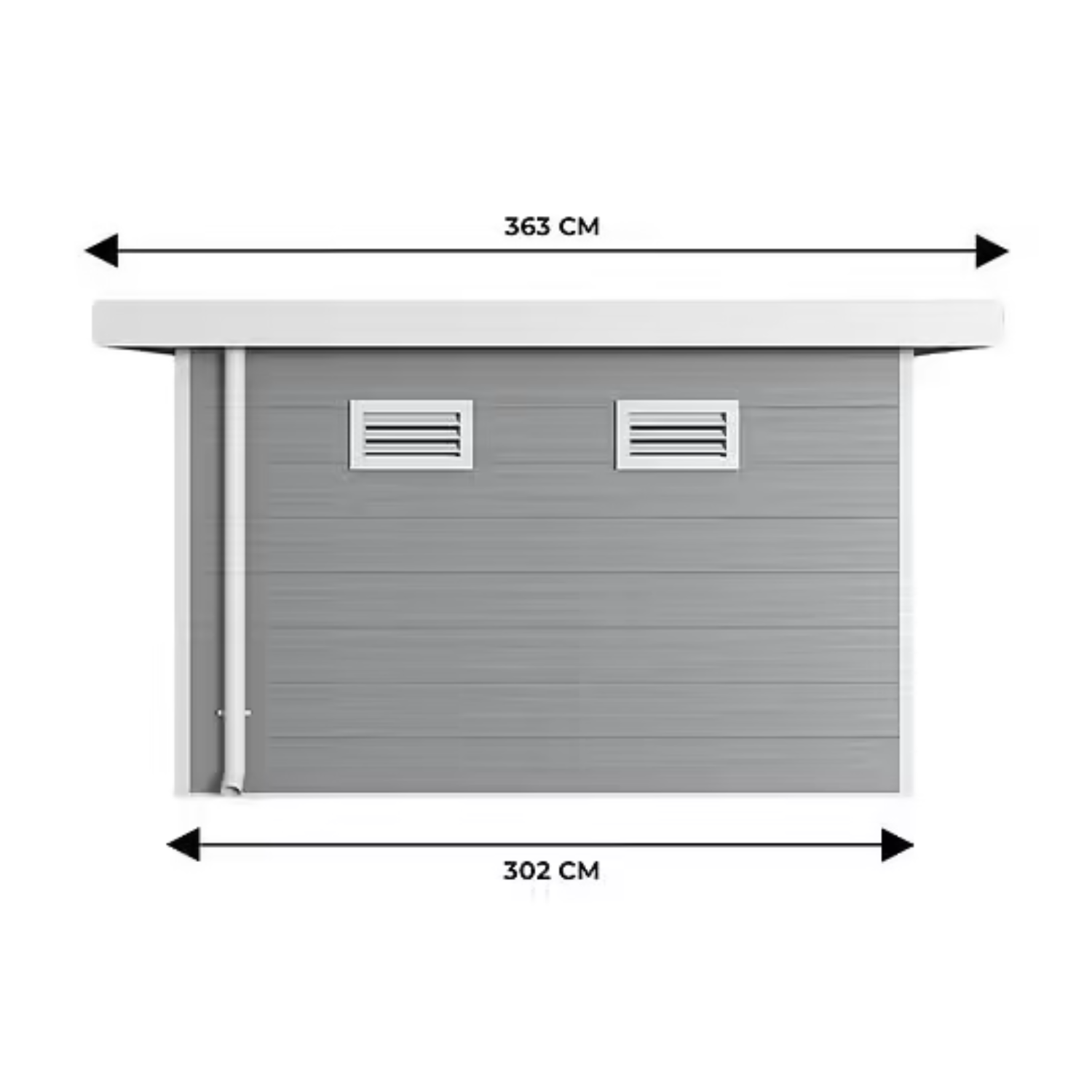 imgi_58_3-161.png Abri de jardin composite SINTRA 9 m² gris clair – Moderne et résistant – Image 3
