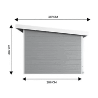Abri de jardin composite SINTRA 9 m² gris clair – Moderne et résistant – Image 11