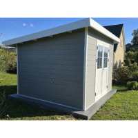 Abri de jardin composite SINTRA 9 m² gris clair – Moderne et résistant – Image 8