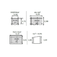 Grand abri bois 18,36 m² – Modèle haut de gamme à prix avantageux – Image 3
